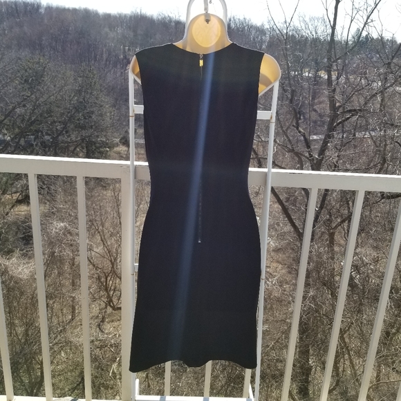 Vince Camuto Sheath Black Lace New Years Eve Cocktail Dress - Picture 6 of 8